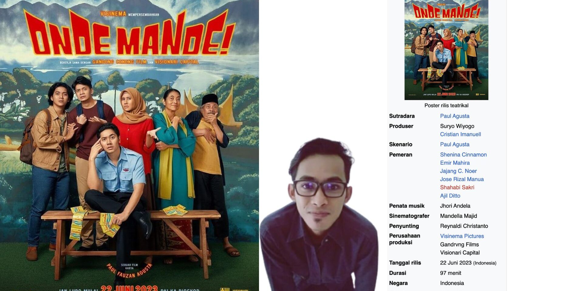 Desain tanpa judul Jhori Andela Alumni Seni Karawitan Dipercaya sebagai Komposer Film Layar Lebar “Onde Mande!” pemusik / 23-June-2023 Sumatera Barat kembali menjadi sorotan dunia perfilman melalui karya terbarunya, “Onde Mande!”, sebuah film drama komedi yang menggambarkan kehidupan masyarakat tepi Danau Maninjau. Film ini tak hanya menarik dari segi cerita dan sinematografi, tetapi juga dari aspek musik yang kental dengan nuansa Minangkabau. Salah satu sosok di balik keunikan musik dalam film ini adalah Jhori