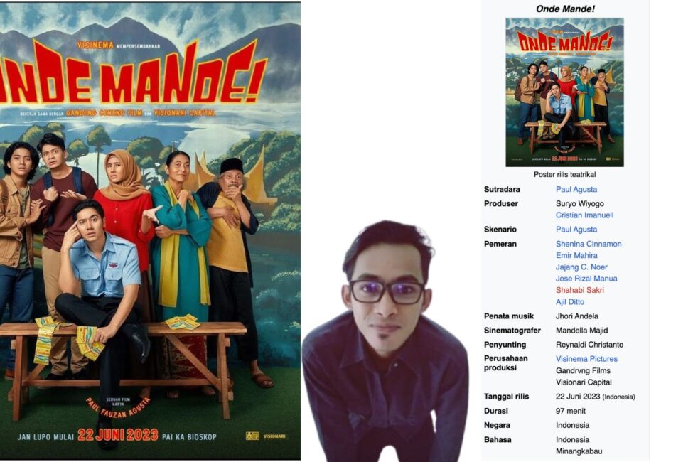 Jhori Andela Alumni Seni Karawitan Dipercaya sebagai Komposer Film Layar Lebar “Onde Mande!” pemusik / 23-June-2023 Sumatera Barat kembali menjadi sorotan dunia perfilman melalui karya terbarunya, “Onde Mande!”, sebuah film drama komedi yang menggambarkan kehidupan masyarakat tepi Danau Maninjau. Film ini tak hanya menarik dari segi cerita dan sinematografi, tetapi juga dari aspek musik yang kental dengan nuansa Minangkabau. Salah satu sosok di balik keunikan musik dalam film ini adalah Jhori